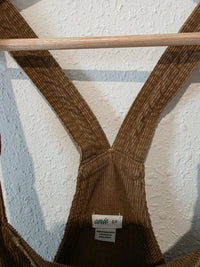 NEW Aerie Brown Corduroy Overalls (S)