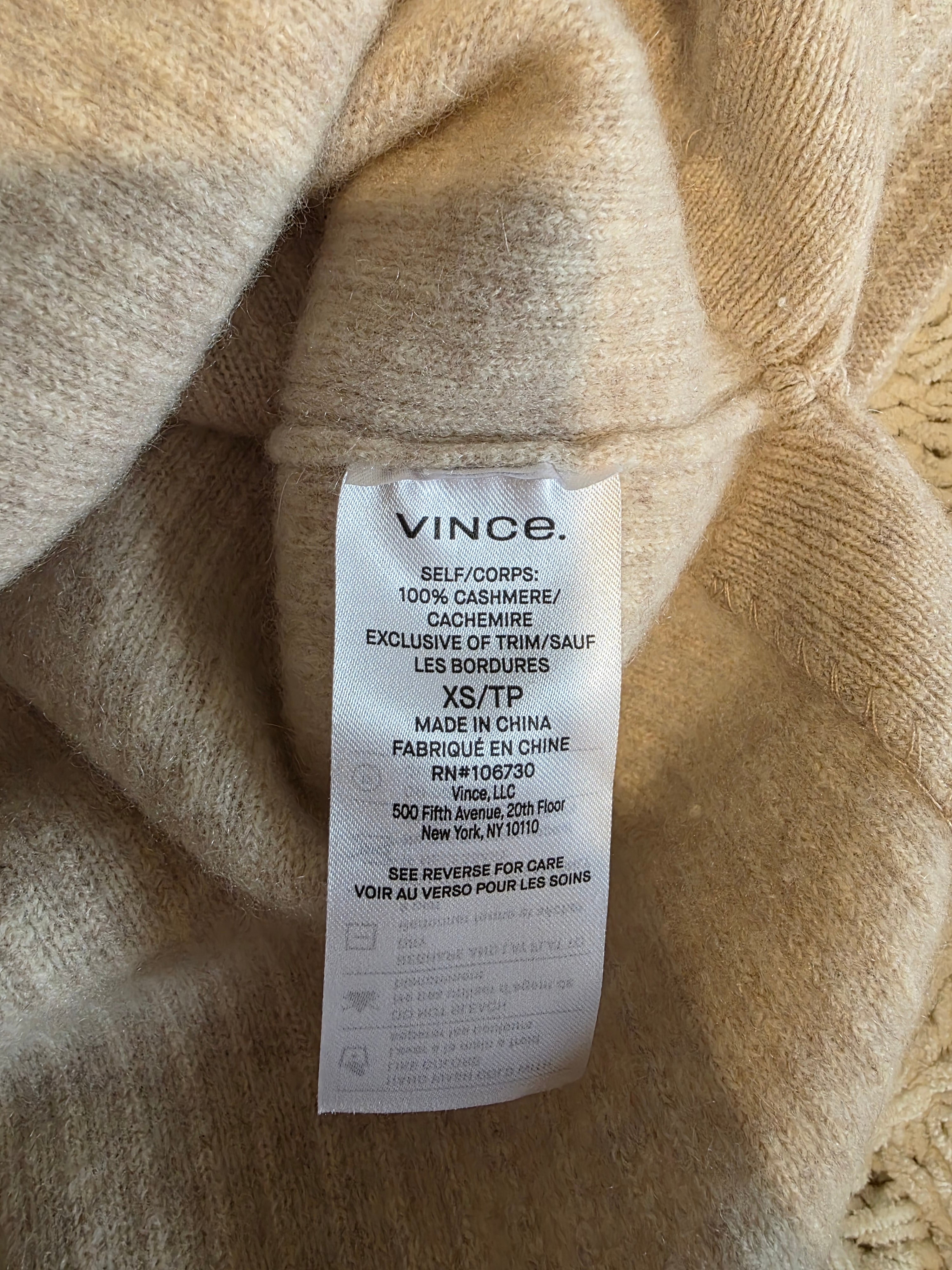 Vince Cashmere Turtleneck Sweater (XS)