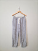 Quince Pinstriped Linen Pants (S)