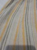 Flax Linen Striped Maxi Skirt (M)