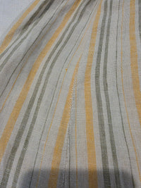 Flax Linen Striped Maxi Skirt (M)