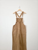 NEW Zenana Camel Wide Leg Overalls (M)