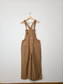 NEW Zenana Camel Wide Leg Overalls (M)