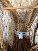 NEW Zenana Camel Wide Leg Overalls (M)