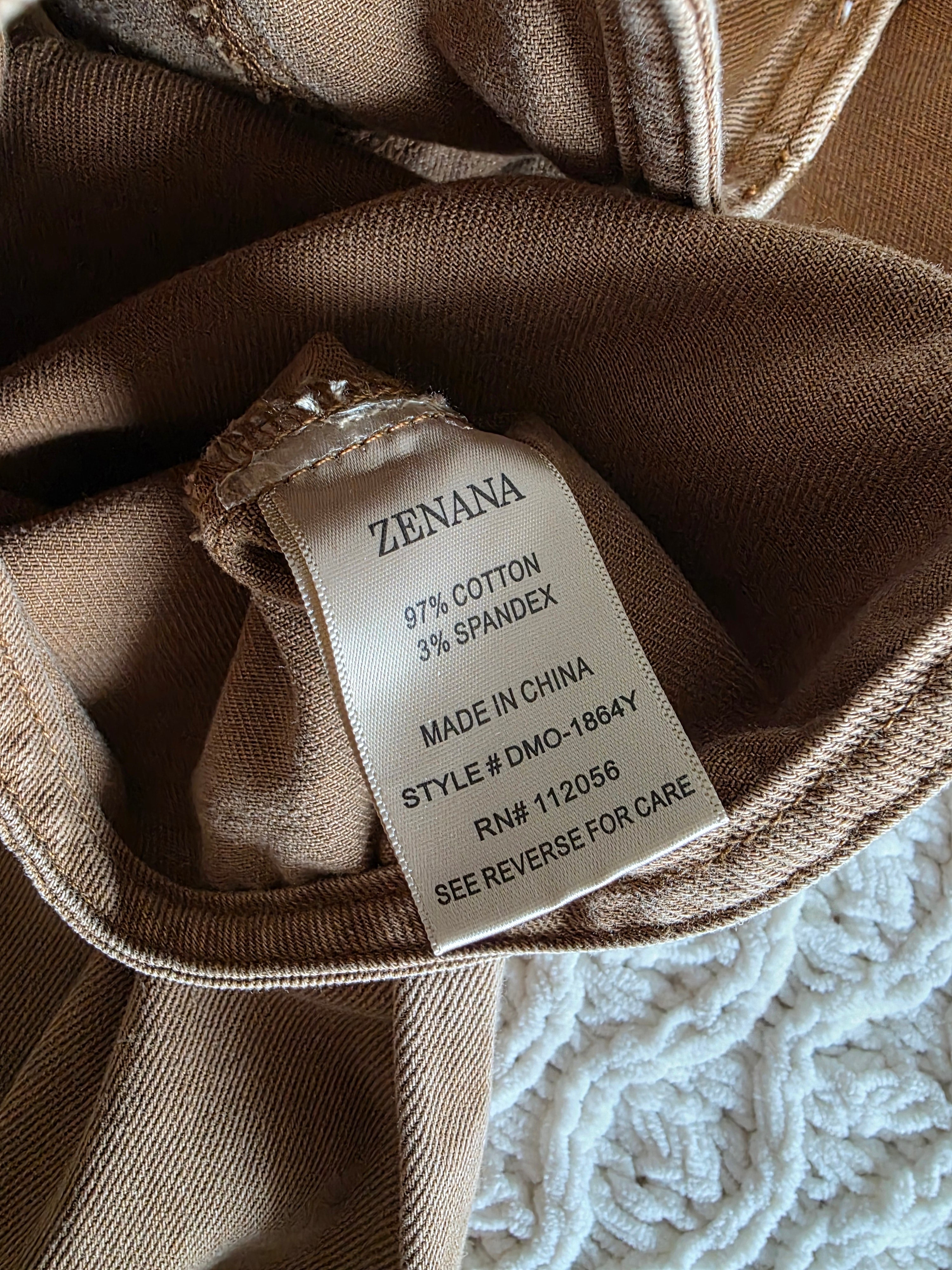 NEW Zenana Camel Wide Leg Overalls (M)
