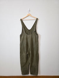 Free People Olive Jumpsuit Overalls (S)