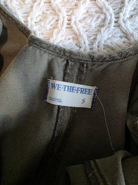 Free People Olive Jumpsuit Overalls (S)
