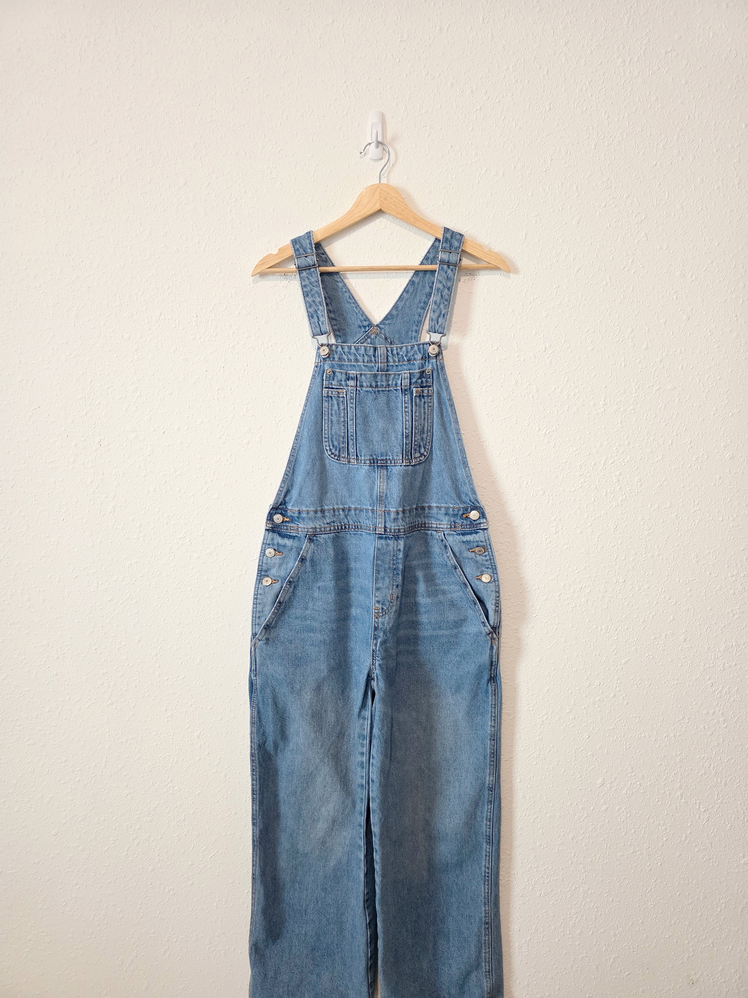Baggy Wide Leg Denim Overalls (8)