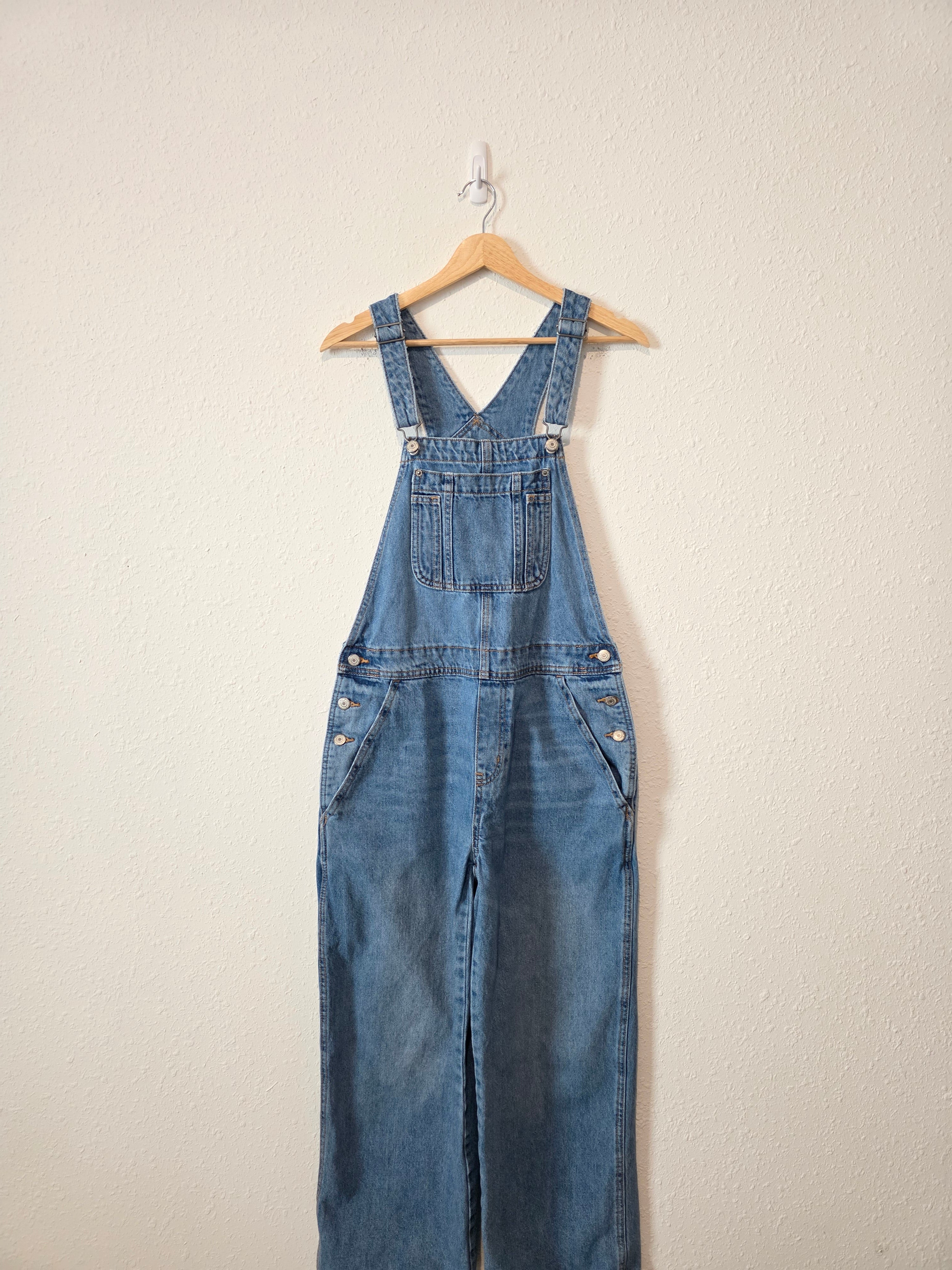 Baggy Wide Leg Denim Overalls (8)
