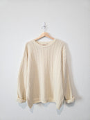 Vintage Eddie Bauer Chunky Cotton Sweater (M)
