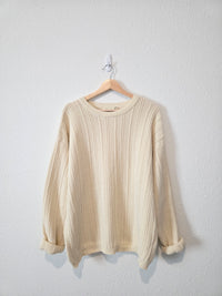 Vintage Eddie Bauer Chunky Cotton Sweater (M)