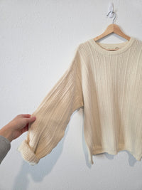 Vintage Eddie Bauer Chunky Cotton Sweater (M)