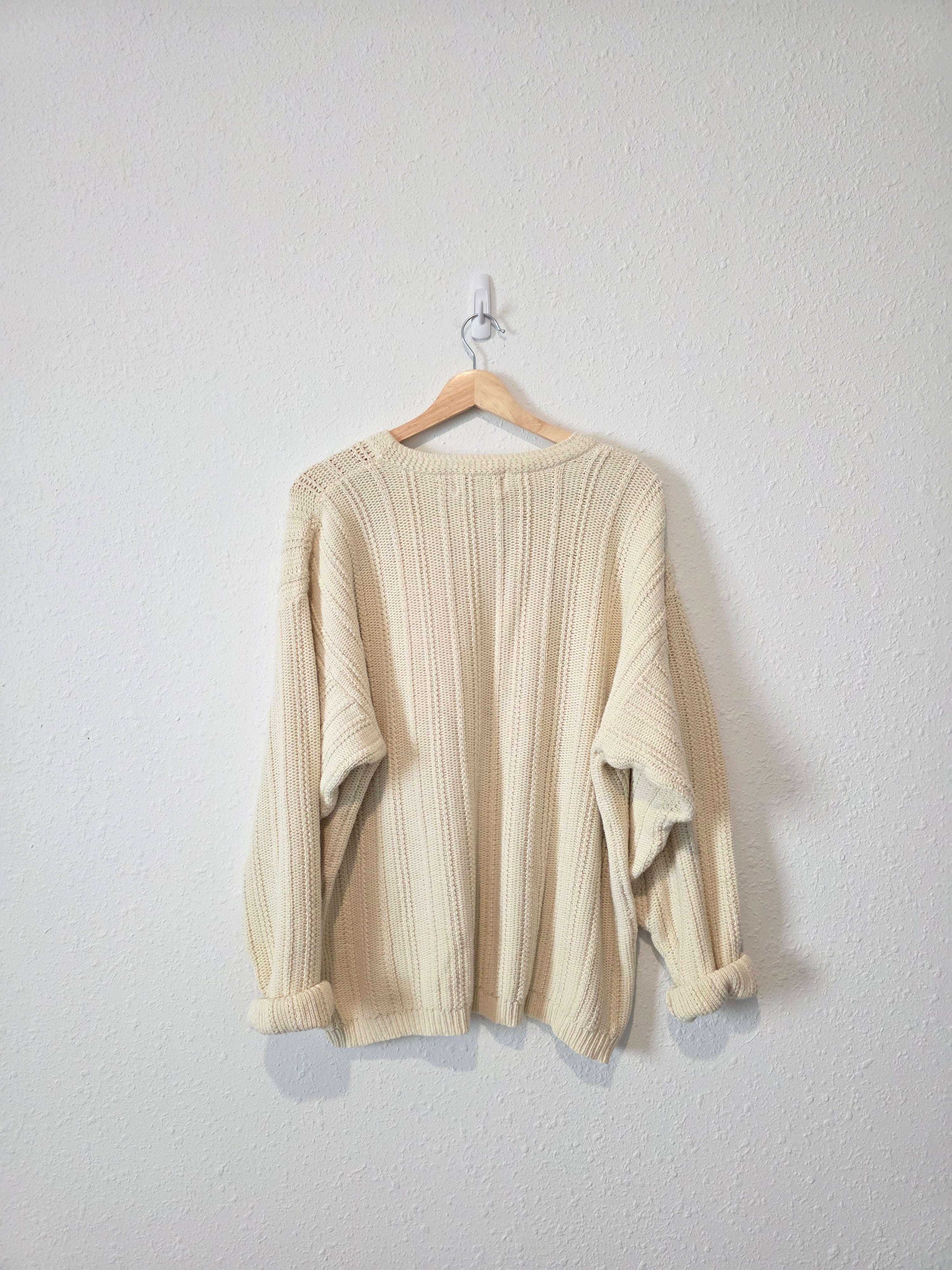 Vintage Eddie Bauer Chunky Cotton Sweater (M)