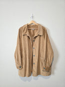 Camel Corduroy Shirt Jacket (2X)