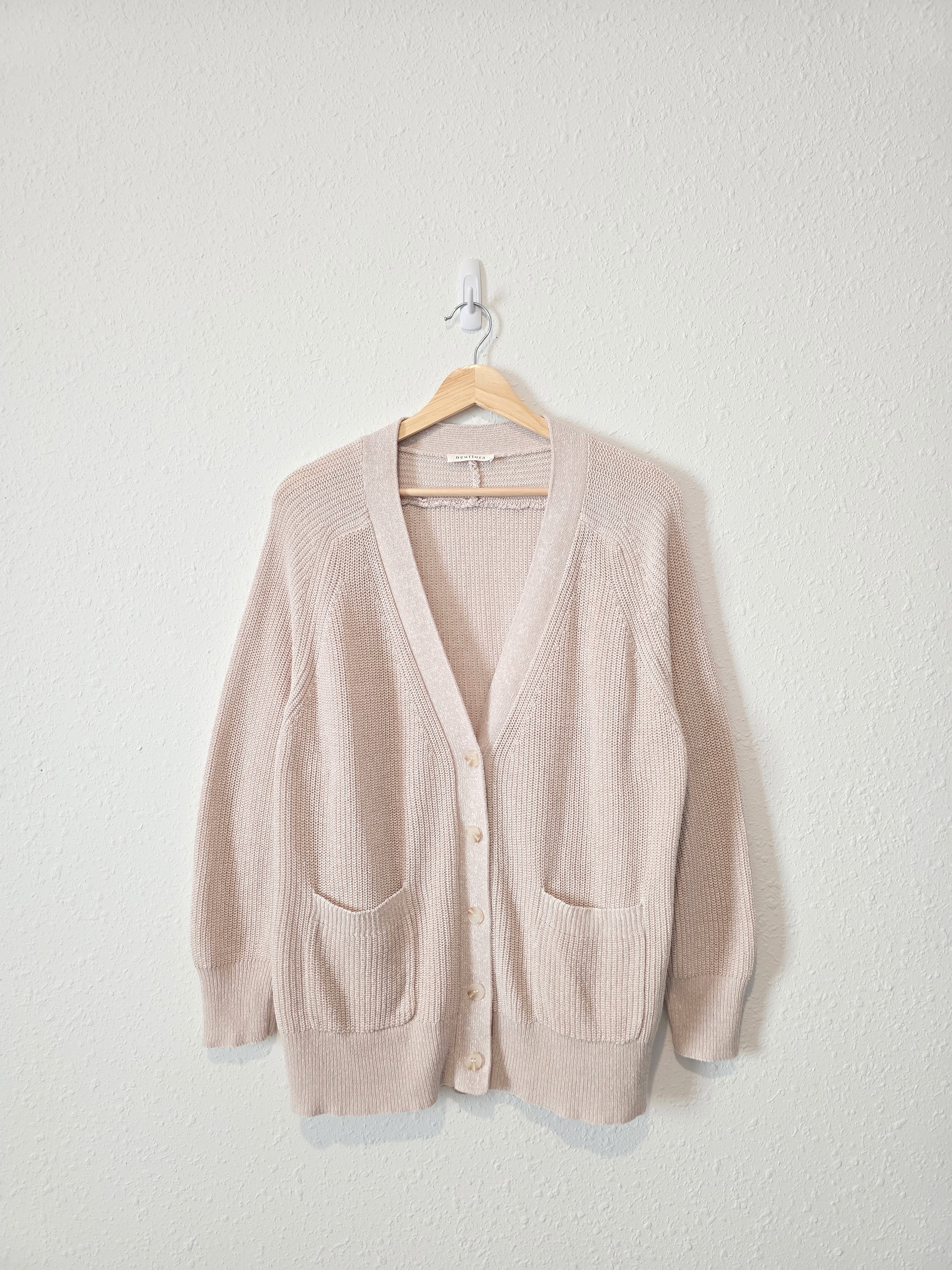 Neuflora Neutral Cardigan Sweater (L)