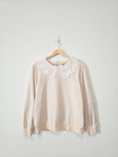 Roolee Eyelet Collar Sweatshirt (L)