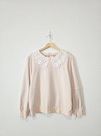 Roolee Eyelet Collar Sweatshirt (L)
