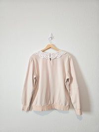 Roolee Eyelet Collar Sweatshirt (L)