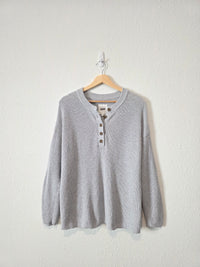 Aerie Cotton Henley Sweater (S)