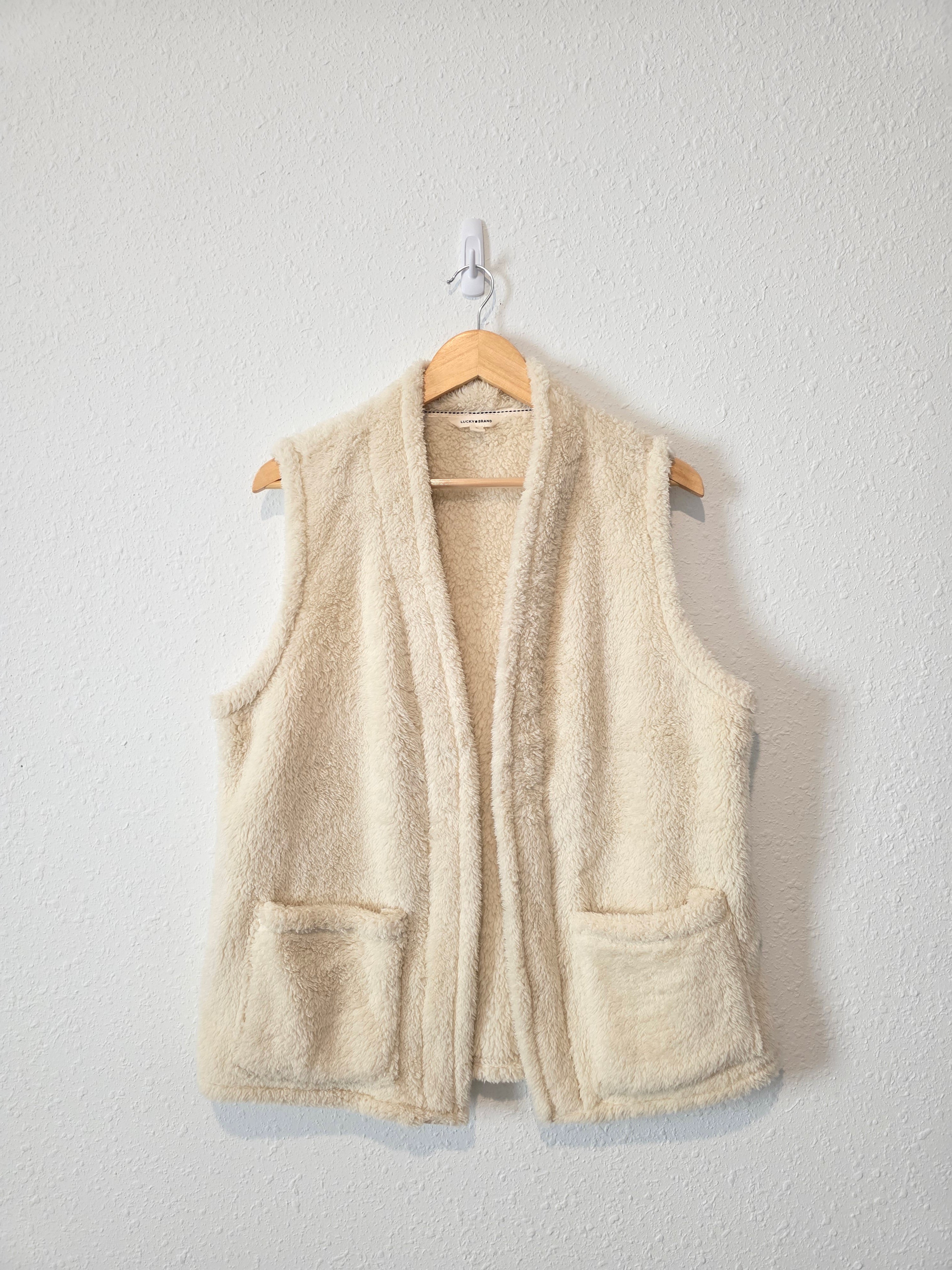 Lucky Brand Cozy Shearling Vest (M)