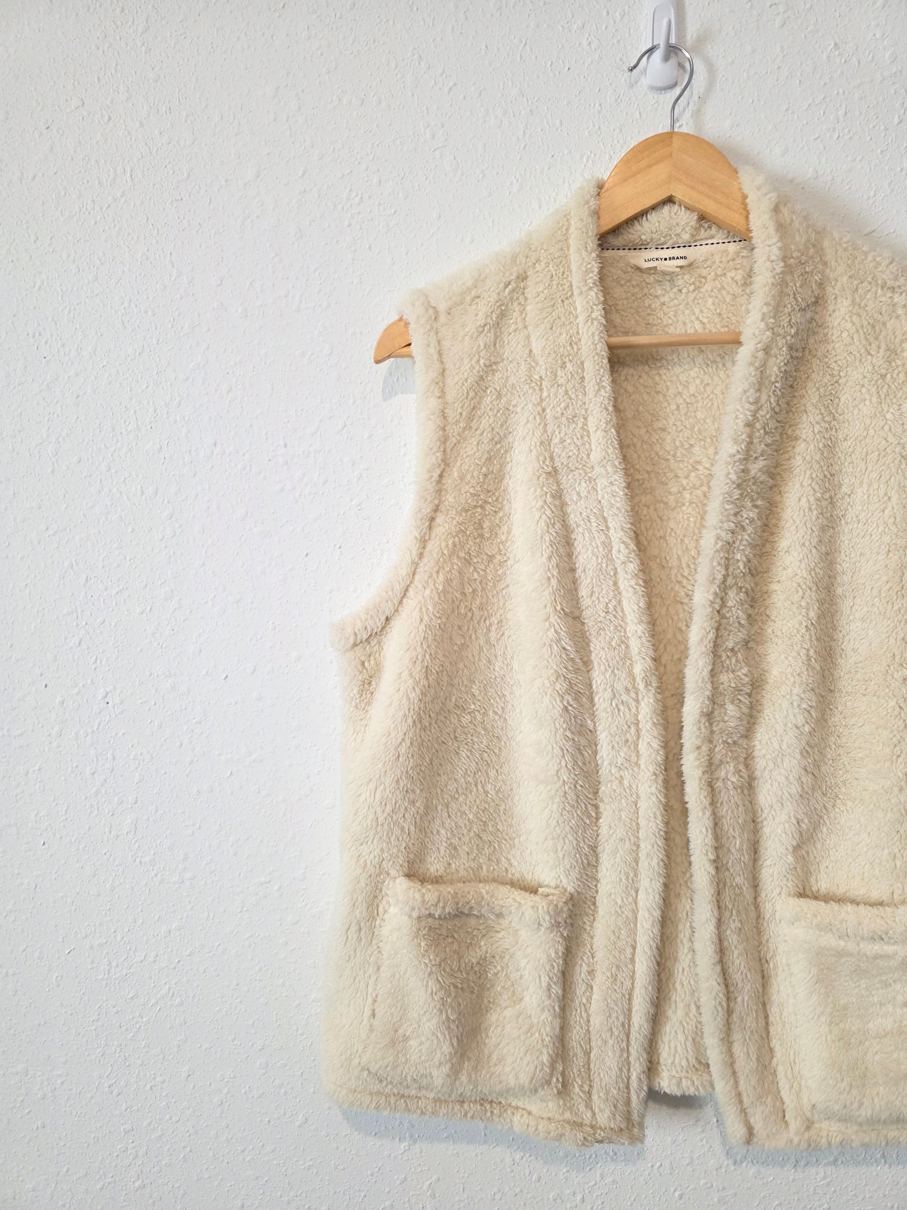 Lucky Brand Cozy Shearling Vest (M)