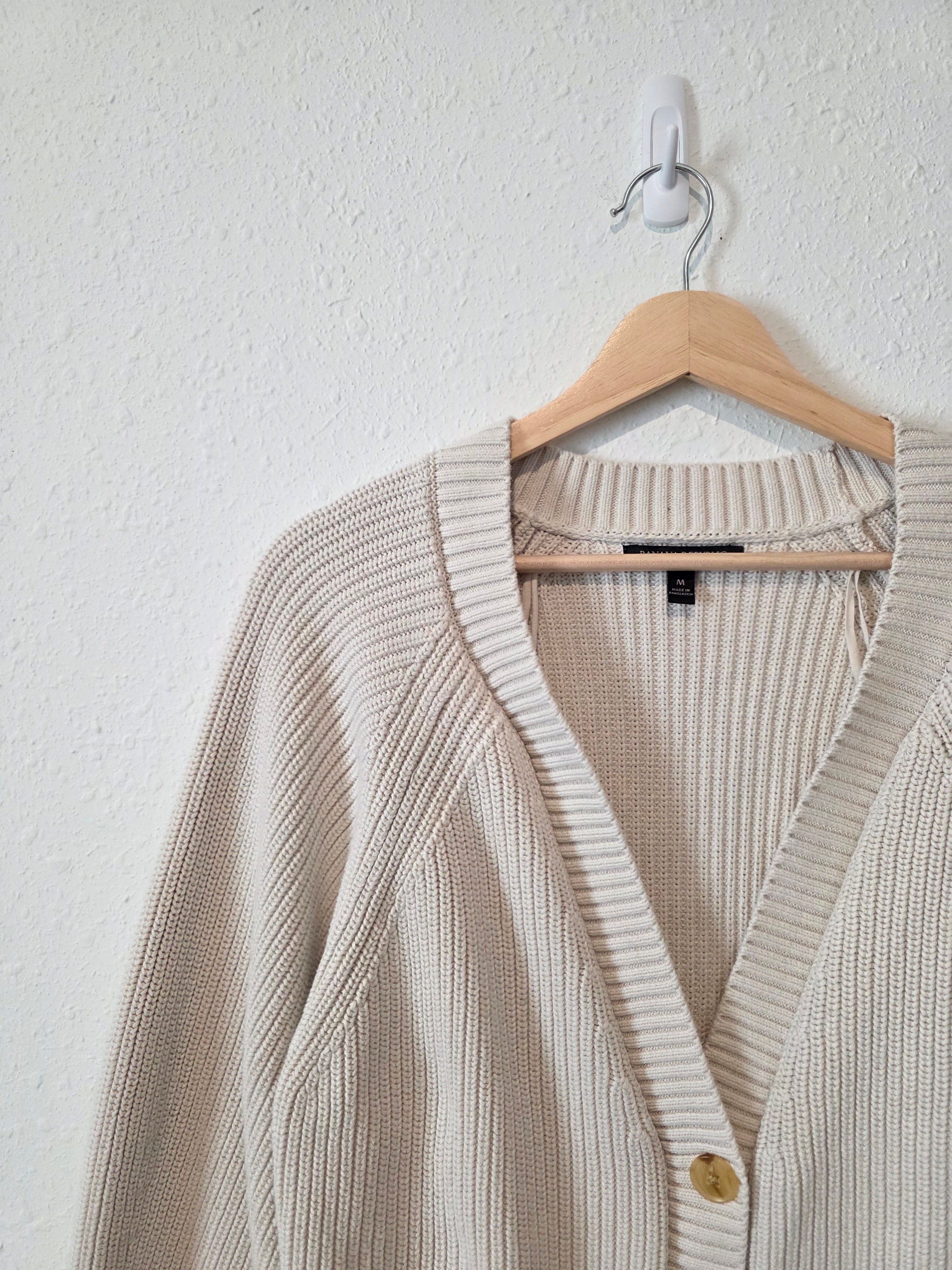 Banana Republic Ribbed Cotton Cardigan (M)