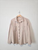 Z Supply Oatmeal Shirt Jacket (M)