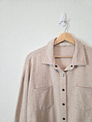 Z Supply Oatmeal Shirt Jacket (M)