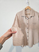 Z Supply Oatmeal Shirt Jacket (M)
