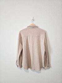 Z Supply Oatmeal Shirt Jacket (M)