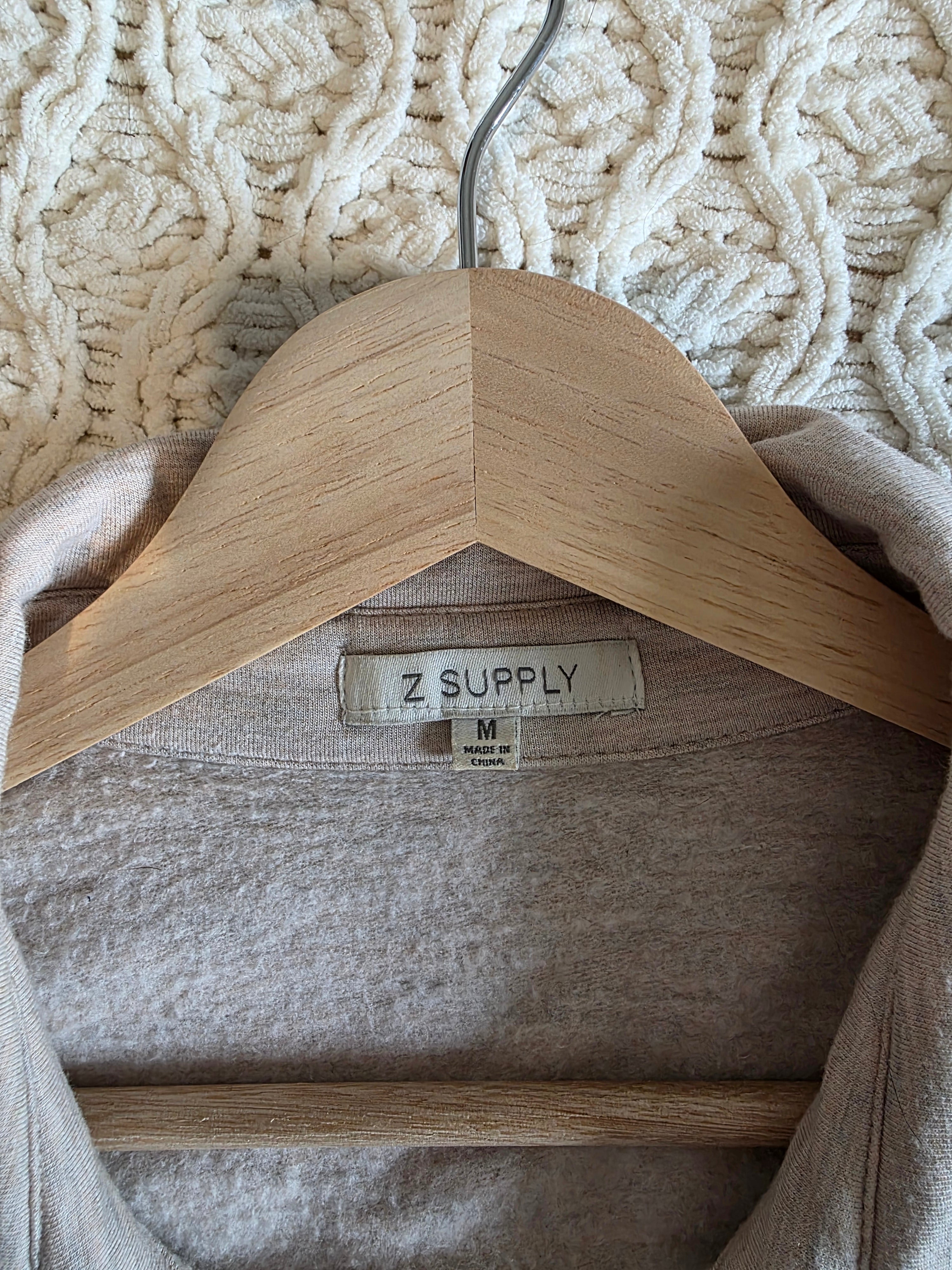 Z Supply Oatmeal Shirt Jacket (M)