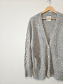 Abercrombie Gray Knit Cardigan (M)