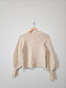 Frame Wool Blend Puff Sleeve Sweater (S)
