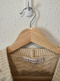 Frame Wool Blend Puff Sleeve Sweater (S)
