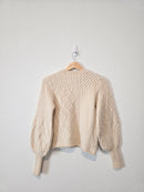 Frame Wool Blend Puff Sleeve Sweater (S)