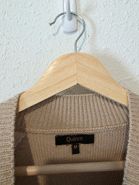 Quince Organic Cotton Mockneck Sweater (M)