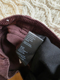 Chocolate Brown Wide Leg Cord Jeans (29)