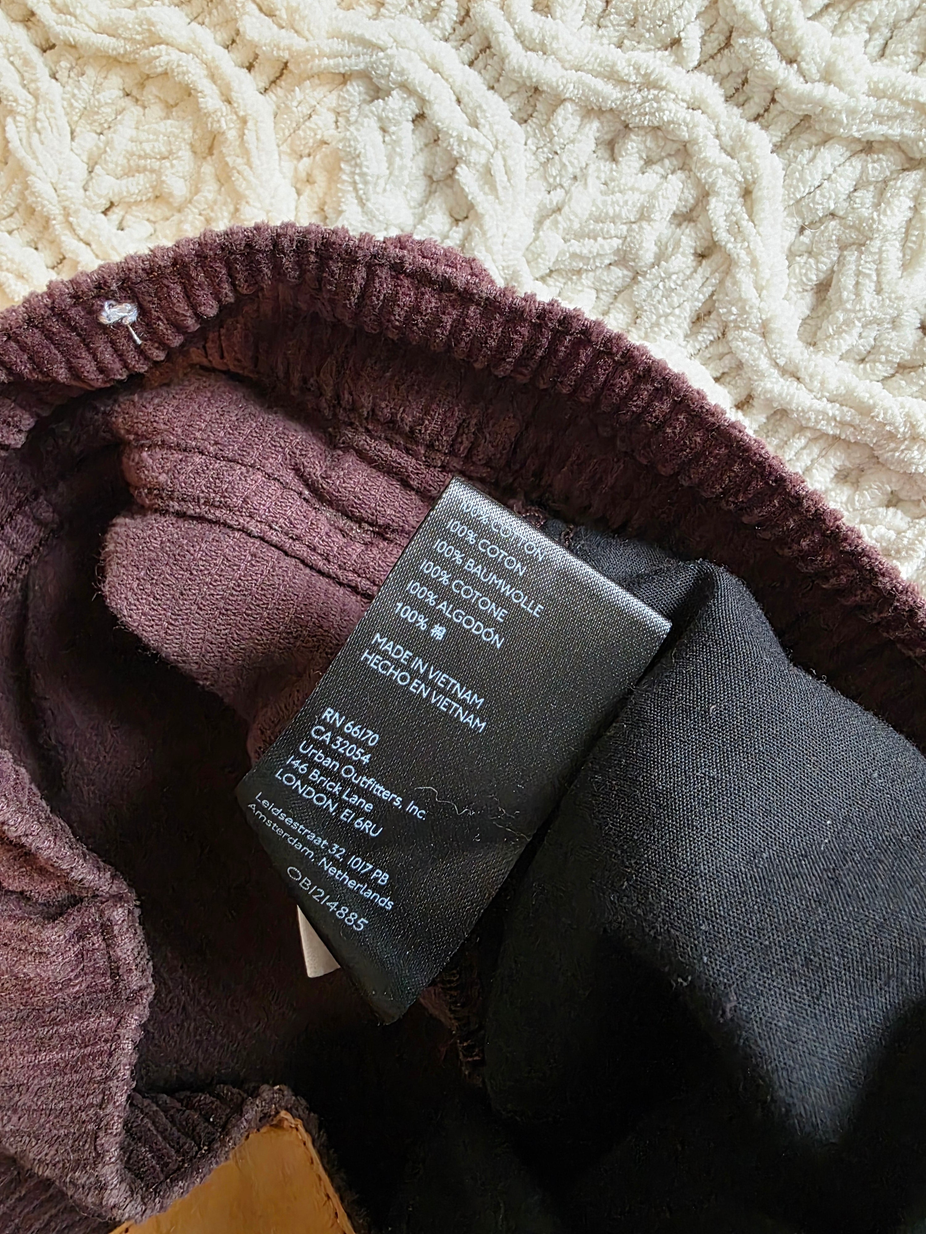 Chocolate Brown Wide Leg Cord Jeans (29)