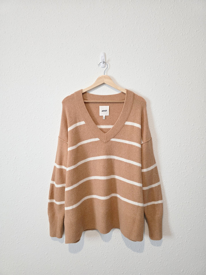 Aerie Cozy Striped Sweater (M)