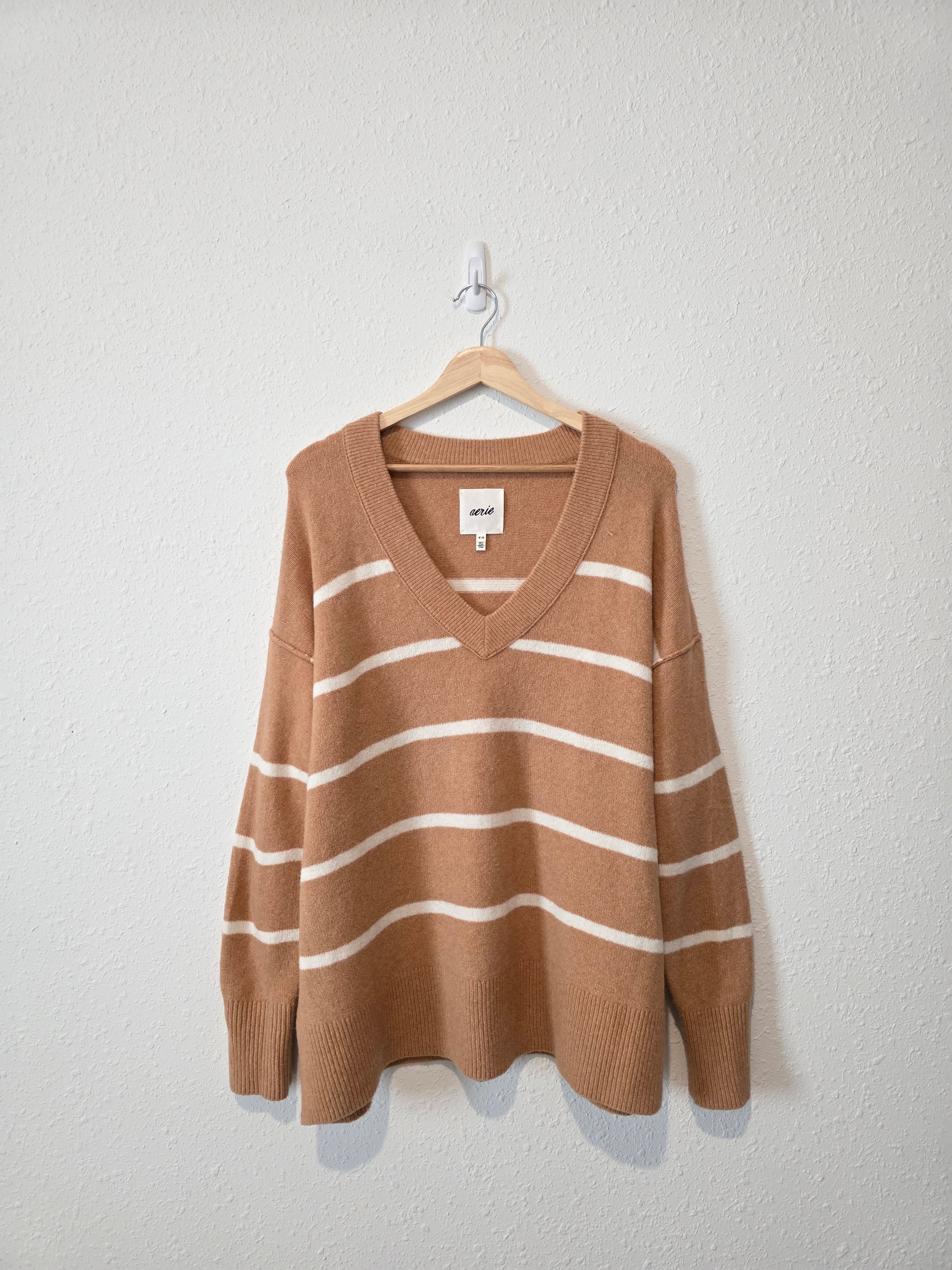 Aerie Cozy Striped Sweater (M)