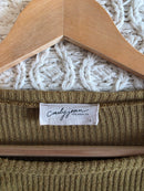 Carly Jean Moss Ribbed Tee (S)