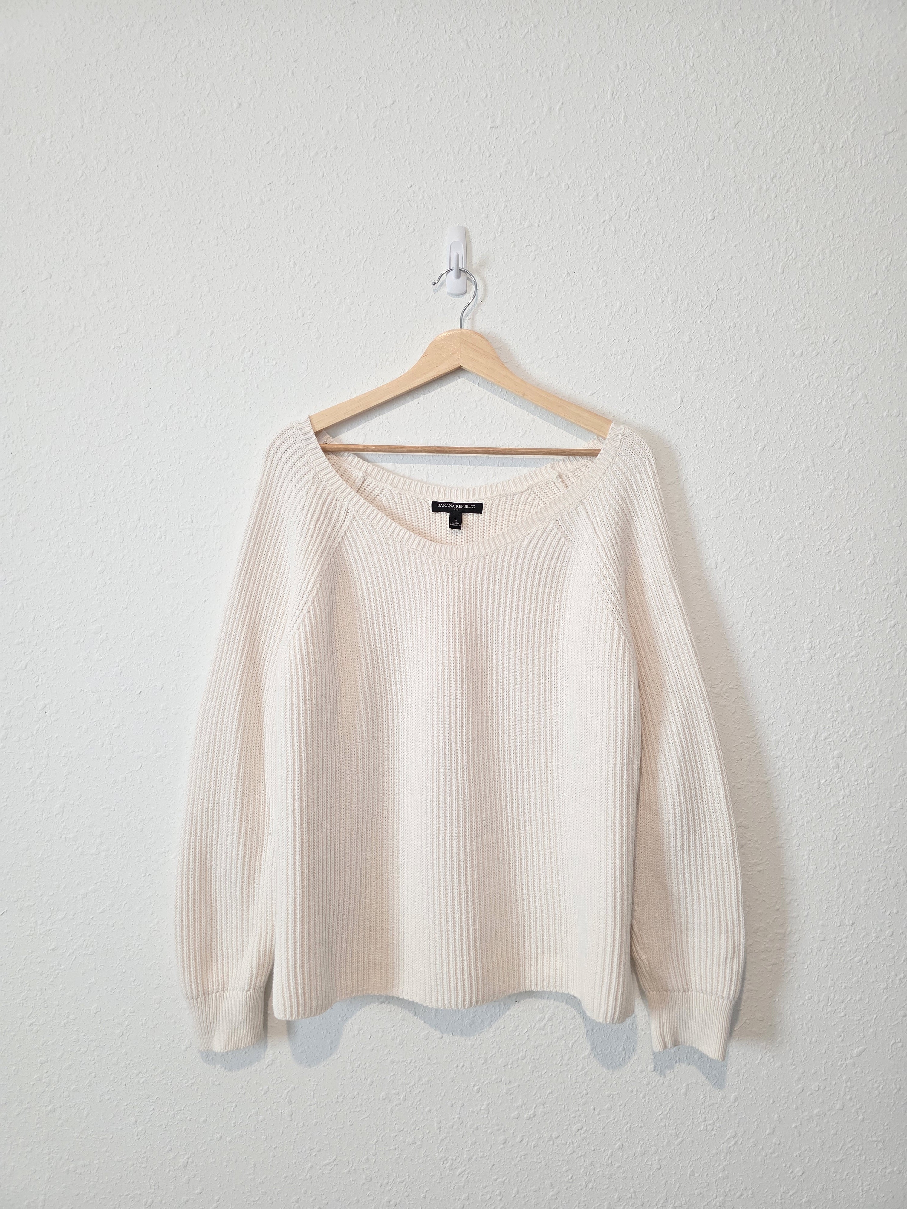 Banana Republic Ribbed Cotton Knit (L)