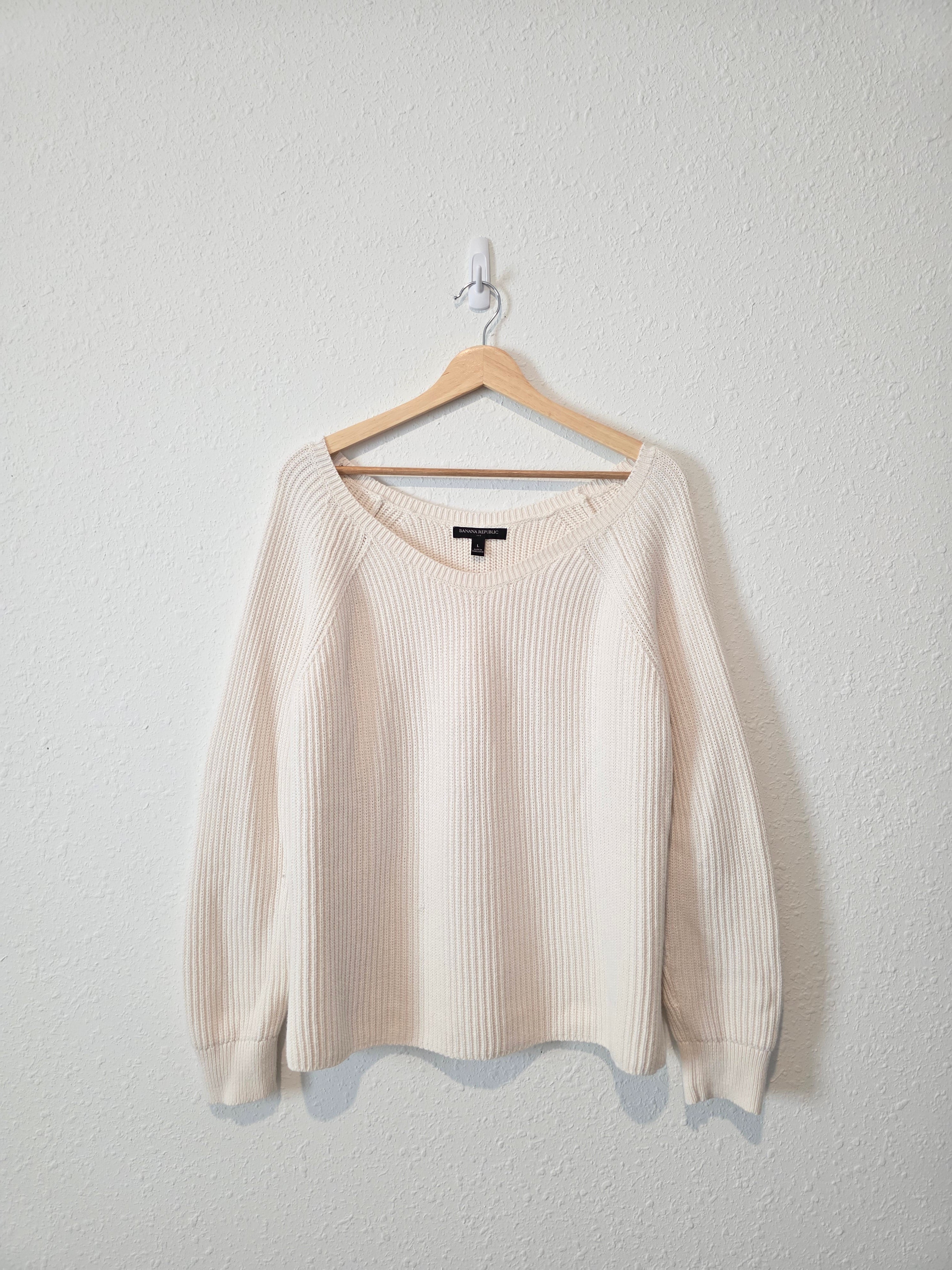 Banana Republic Ribbed Cotton Knit (L)