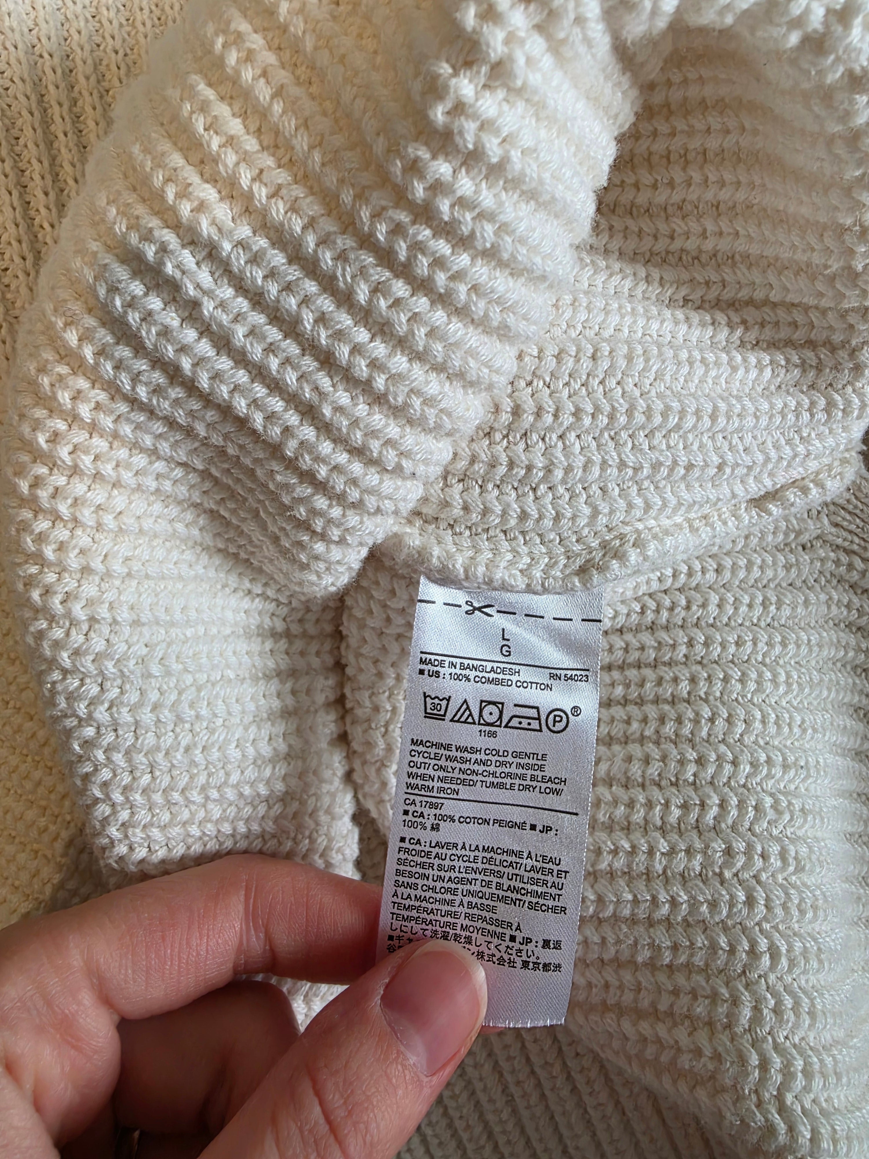 Banana Republic Ribbed Cotton Knit (L)
