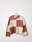 Z Supply Cozy Checkered Sweater (XS)