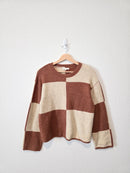 Z Supply Cozy Checkered Sweater (XS)