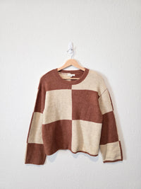 Z Supply Cozy Checkered Sweater (XS)