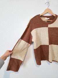 Z Supply Cozy Checkered Sweater (XS)