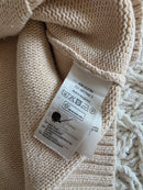 Neutral Cable Knit Sweater Vest (M)