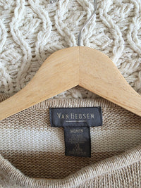 Vintage Cotton Ramie Striped Sweater (XL)